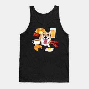 Breakfast Corgi Tank Top